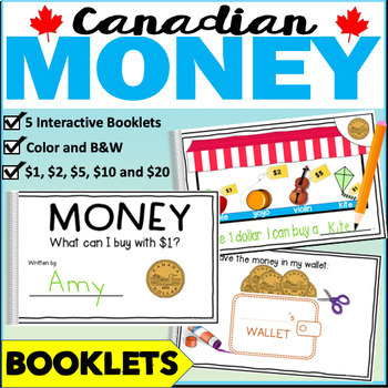 Preview of Canadian Money Interactive Booklets | Financial Literacy -New Curriculum aligned