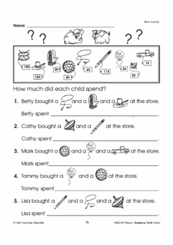 canadian money math worksheets grades 1 3 by on the mark