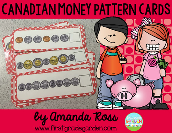 Preview of Canadian Money Pattern Cards