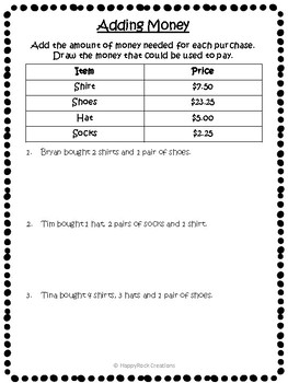 canadian money unit grade 4 by happyrock creations tpt