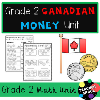 Preview of Canadian Money + Finances Unit for Grade 2