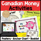 Canadian Money Coins | Booklet | Posters | Printable and digital Activities