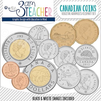 Preview of Canadian Coins: Realistic Graphics Set