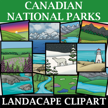 Preview of Canadian National Parks Clipart (Landscape Clip Art)