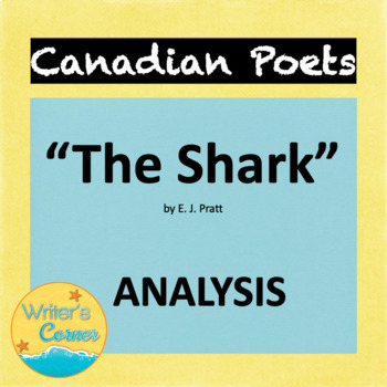Preview of Canadian Poets: E.J. Pratt "The Shark", AP Analysis, Writing, Google Quiz Grader