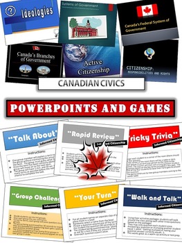 Preview of Canadian Civics - Lecture Bundle - Elections, Federalism, Political Parties ++++