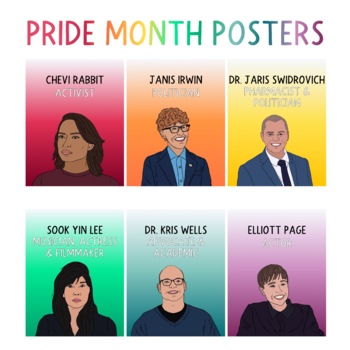 Preview of Canadian Pride Month Posters (English & French)