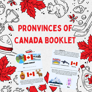 Preview of Canadian Provinces And Territories Booklet/ For Primary or Special Education