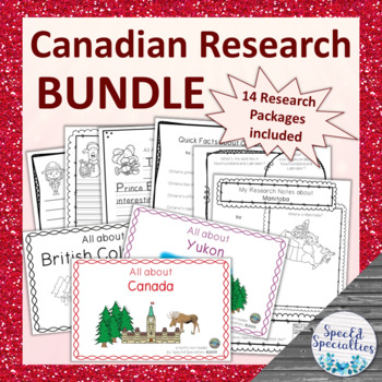 Preview of Canadian Provinces & Territories Research Packages BUNDLE