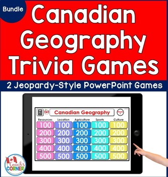 Preview of Canadian Provinces Territories and Regions Trivia Game Bundle - PowerPoint