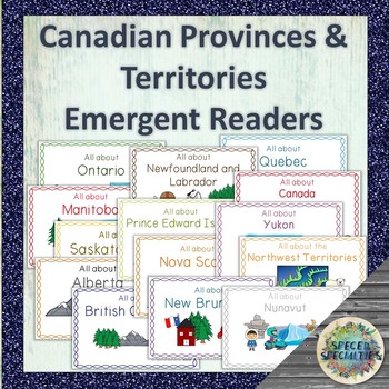 Preview of Canadian Provinces & Territories non-fiction emergent readers