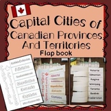 Canadian Provinces and Territories - Capital Cities Flap Book