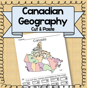 Canadian Map Provinces and Territories {Geography Cut and Paste Activity!}