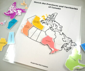 Canadian Provinces and Territories Geography Bundle  TPT