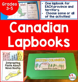 Preview of Canadian Provinces and Territories Lapbook Bundle