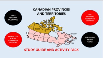 Preview of Canadian Provinces and Territories: Study Guide and Activity Pack