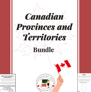 Preview of Canadian Provinces and Territory Geography Bundle