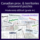 Canadian provinces & territories puzzles (13)- research, v
