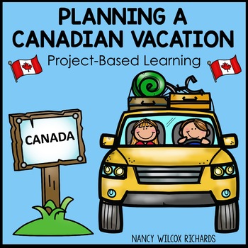 Preview of Canada Map and Math, Plan a Vacation Trip Activity Distance Learning