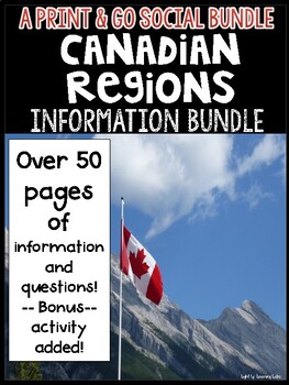 Preview of Canadian Regions: Information Bundle