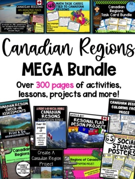 Preview of Canadian Regions Mega Bundle!