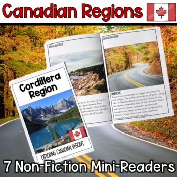 Preview of Canadian Regions Mini-Readers