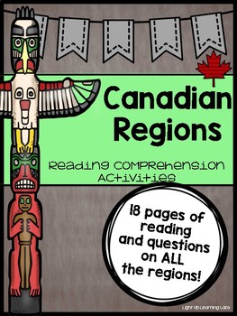 Preview of Canadian Regions: Reading Comprehension Bundle