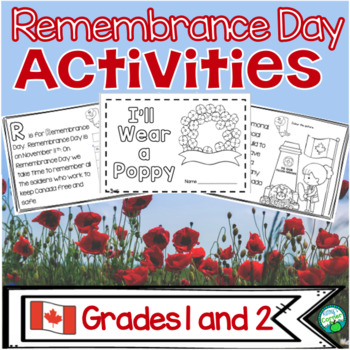 Canadian Remembrance Day Activities - Interactive Reader and Flip Flap Poem