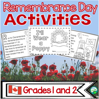 Preview of Canadian Remembrance Day - Activities for Poppy Day in Canada