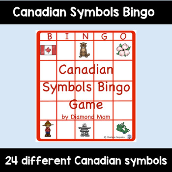 Preview of Canadian Symbols Bingo