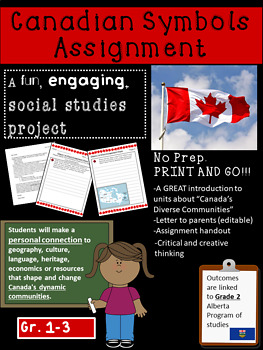Preview of Canadian Symbols and Artifacts Presentation- Alberta Grade 2 Social Studies