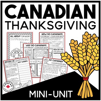 Preview of Canadian Thanksgiving Activities & Craft