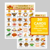 Canadian Thanksgiving Bingo, Thanksgiving Games, Canada Th