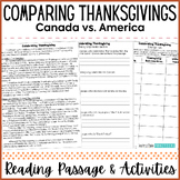 Canadian Thanksgiving VS. American Reading Comprehension P