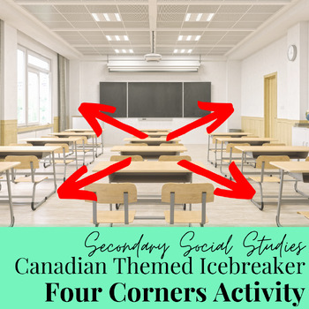 Preview of Canadian Themed Icebreaker - Four Corners Activity