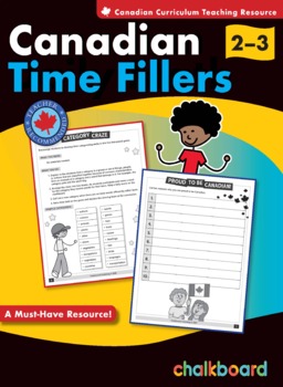Canadian Time Fillers Grades 2- 3 by Chalkboard Publishing | TPT