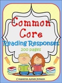 Canadian Version Common Core Reading Response Printables F