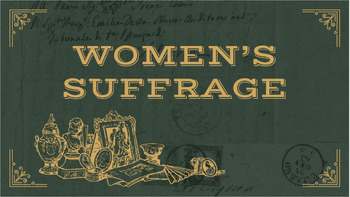 Preview of Canadian Women's Suffrage (WWI Unit) Lesson Slides