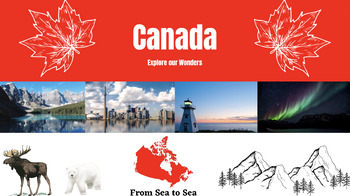 Preview of Canadian Wonders- Geography Lesson/Worksheets