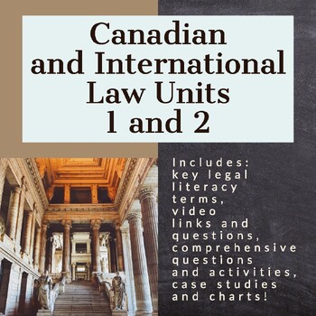 Preview of Canadian and International Law - Units 1 and 2  (ILC)