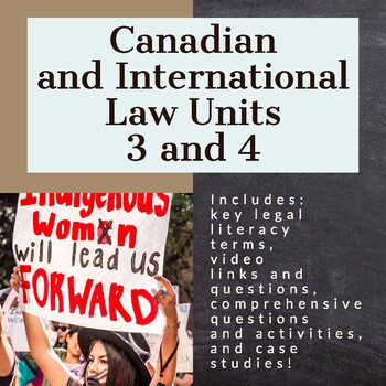 Preview of Canadian and International Law - Units 3 and 4 (ILC)
