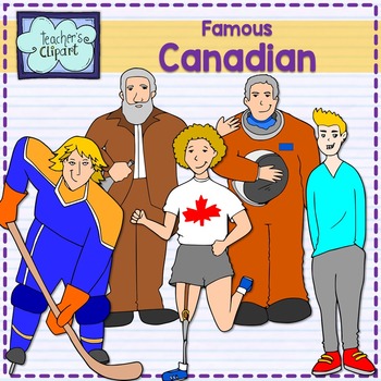 Preview of Canadian people - famous - Teacher's clipart