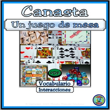 Preview of Canasta Card Game Vocabulary and Rules