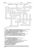 Cancer - Health Science Crossword with Word Bank Worksheet - Form 5