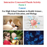 Cancer - Interactive Crossword Activity - Form 1