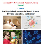 Cancer - Interactive Crossword Activity - Form 3