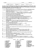 Cancer - Matching Worksheet - Form 1