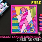 Free Breast Cancer Awareness Ribbon Coloring Pages