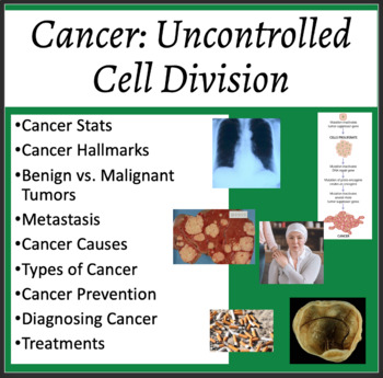 Preview of Cancer: Uncontrolled Cell Division - Google Slides and PowerPoint Lesson