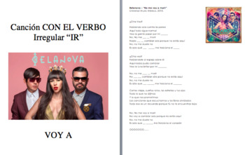 Preview of Canción mexicana con el verbo ir | Present tense irregular verb ir | Belanova